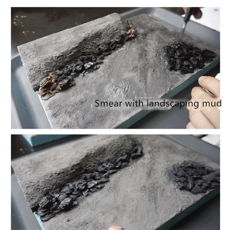 architecture model ho train layout stone model10