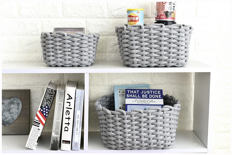 Versatile Woven Cotton Rope Storage Baskets 5 | Versatile Woven Cotton Rope Storage Baskets 15