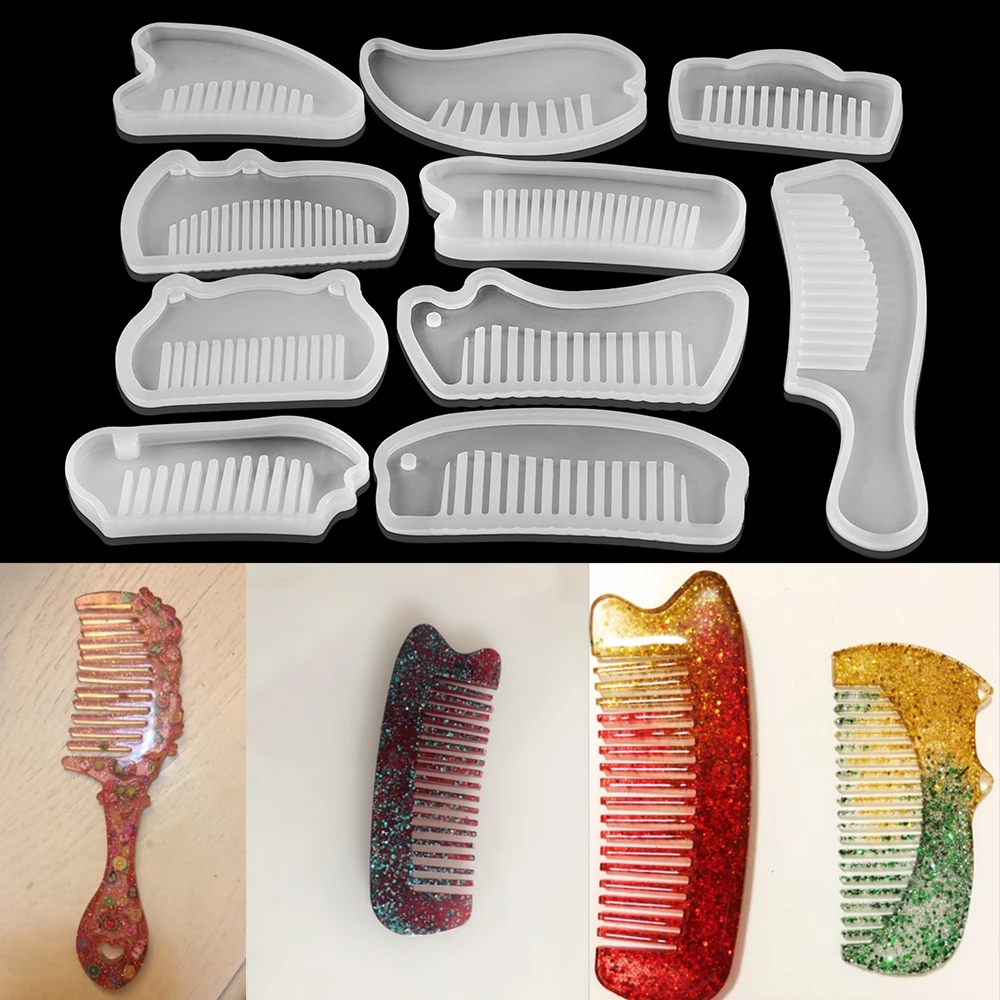 UV Resin Molds, Silicone Mold, Hand Craft Comb Mold, Gift Ornaments For  Hand Mirrors Home Decorations 