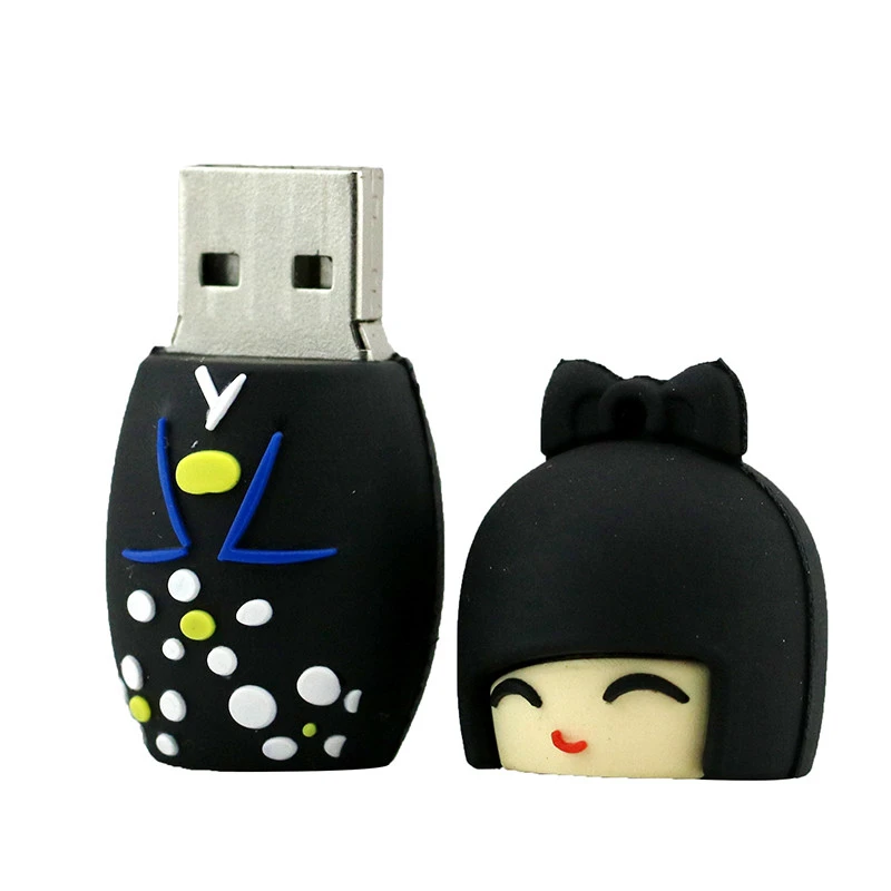 32 ГБ USB 2,0 флеш-накопитель, флешка, японская кукла, кимоно для девочек, 64 ГБ, 128 ГБ, 256 ГБ, 16 ГБ, 8 ГБ, 4 Гб, карта памяти, креативная флешка, подарок