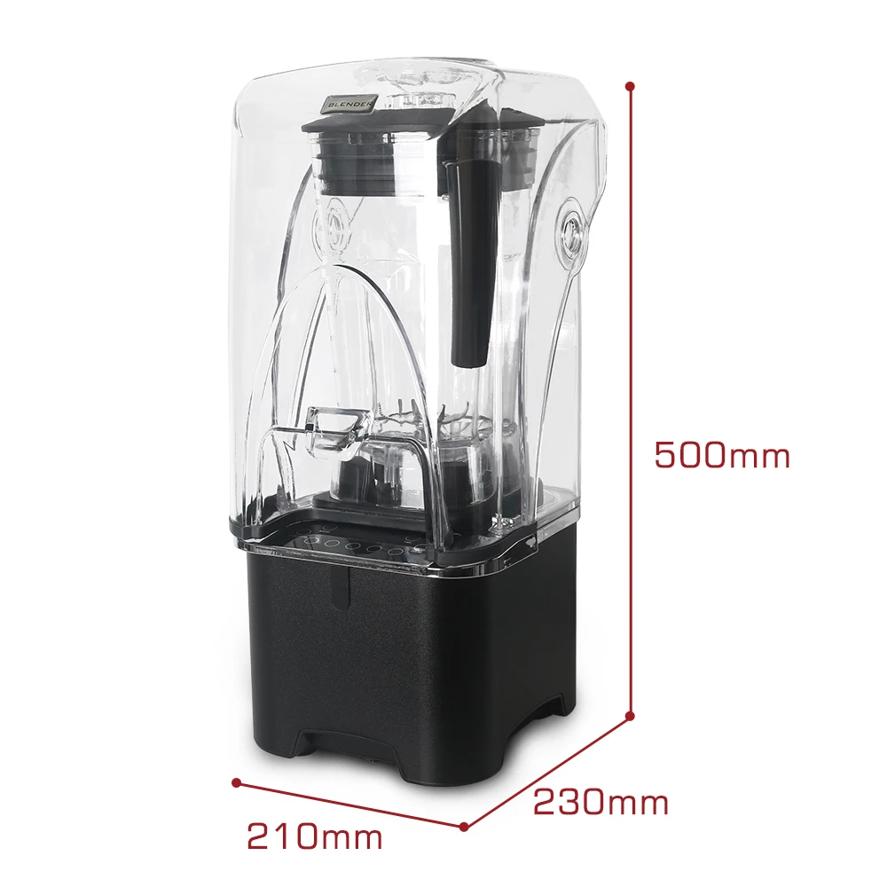 Commercial 2L Smoothie Blender 2200W Professional Power Blender Mixer Fruit Juicer Cocktail Bar Food Processor With Mixing Stick