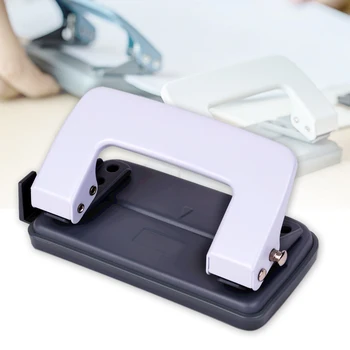 

2 Hole Planner Professional DIY Stationery Craft Office Tool School Metal Portable Paper Puncher Ring Binder Handheld