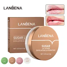 LANBENA Lip Mask Nourishing Repair Peeling Lip Scrub Fade Lip Lines Remove Dead Skin Moisturizing Brighten Lip Color Lip Care