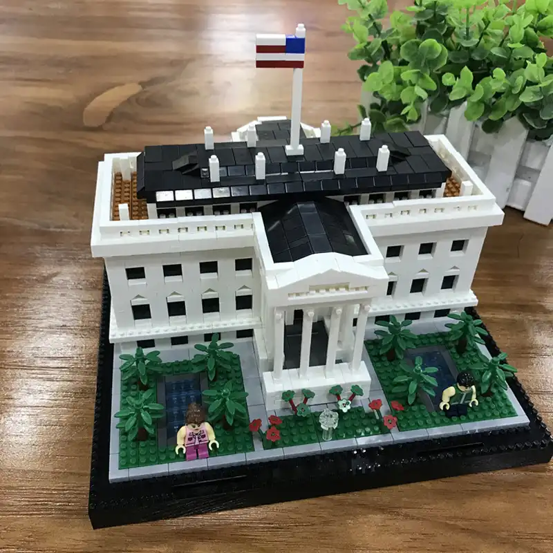 mini building blocks white house