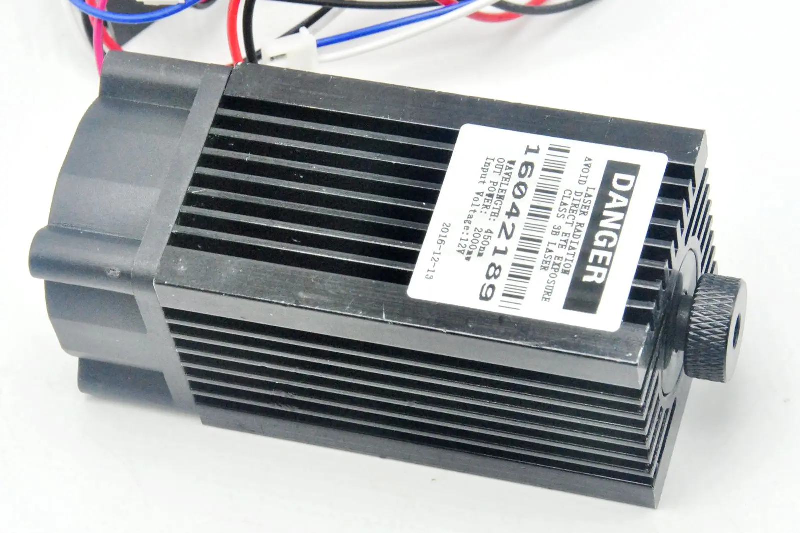 Focusable 2W/4W 445nm 450nm Blue Dot Laser Diode Module 2000/4000mw TTL Cooling Fan Engraving Cutting Lasers