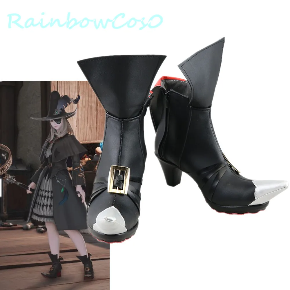 Final Nette-Rainbow Cos0 Black Mage Cosplay Chaussures Bottes, Jeu, Anime,  Halloween, FF14, XIV | AliExpress