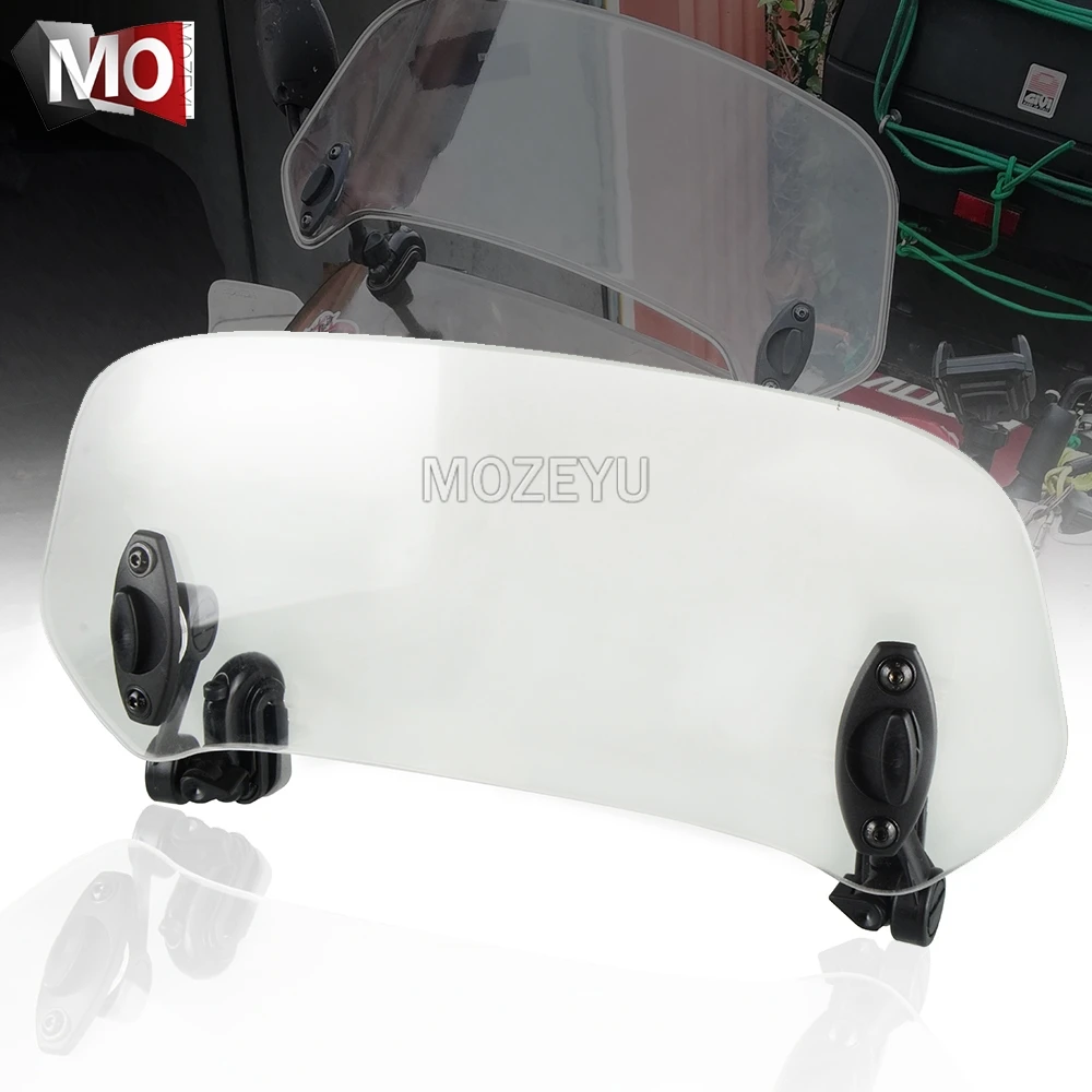 Motorcycle Windshield Extension Spoiler Windscreen Air Deflector For MOTO GUZZI V7 Stone/Special V9 Bobber/Roamer V11 Bellagio |