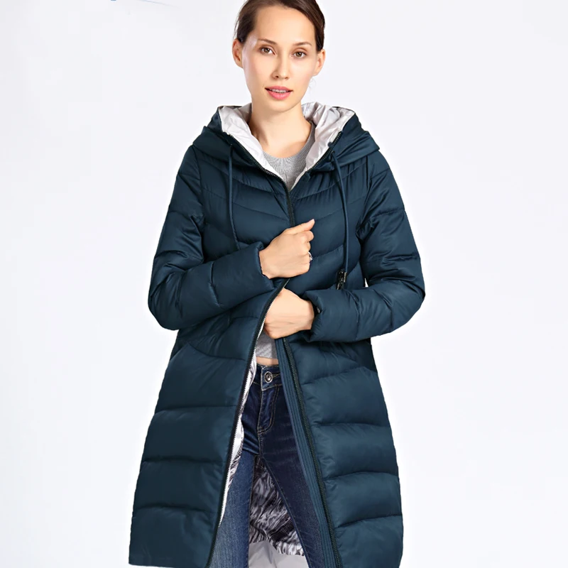 Новинка, зимняя куртка для женщин, плюс размер, длинное толстое модное женское зимнее пальто, пуховик с капюшоном, парка, Femme Docero
