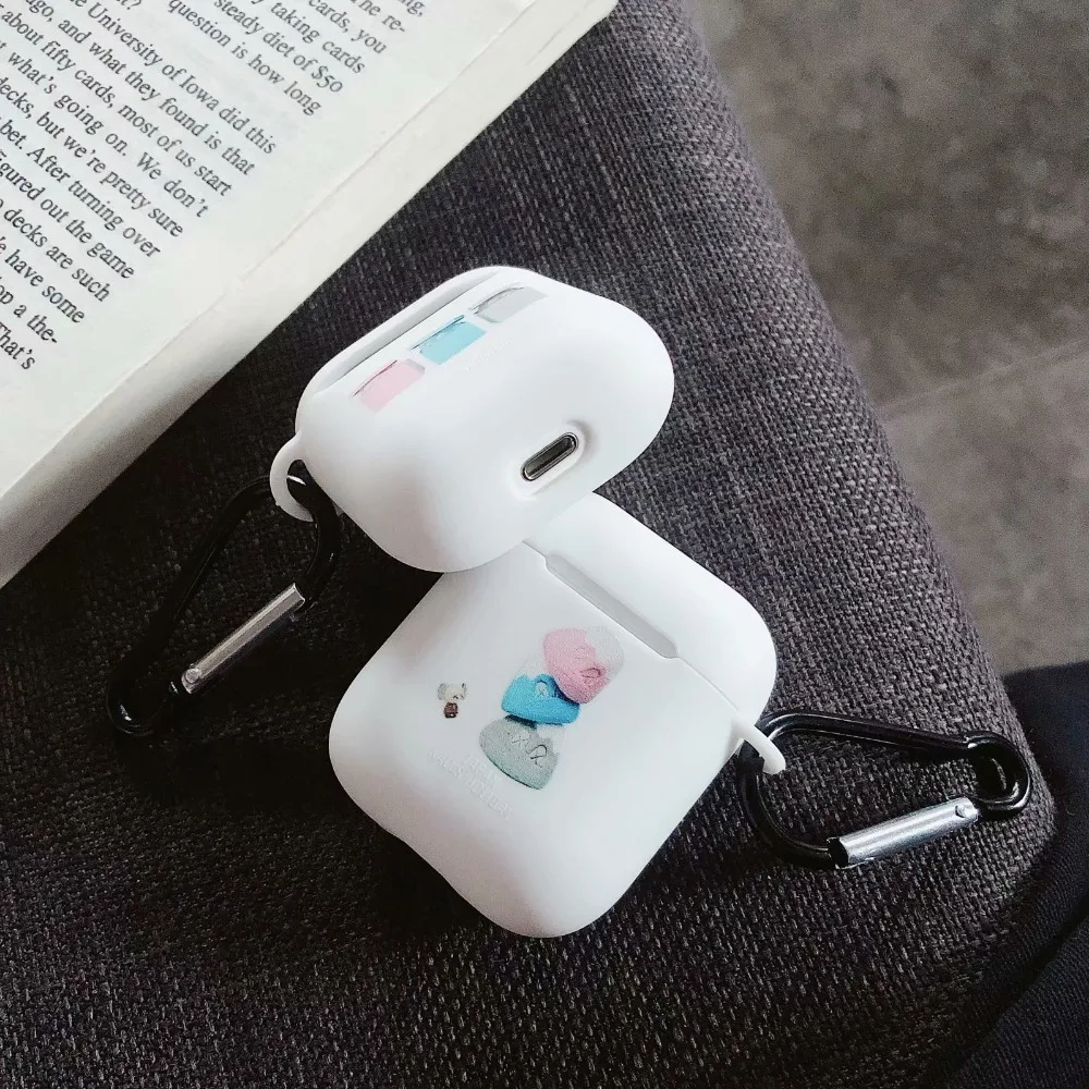 Чехол для AirPods с милым рисунком планеты Луны снега рисунок гор Мягкий силиконовый чехол для наушников s для Apple Airpods 2 Защитная крышка