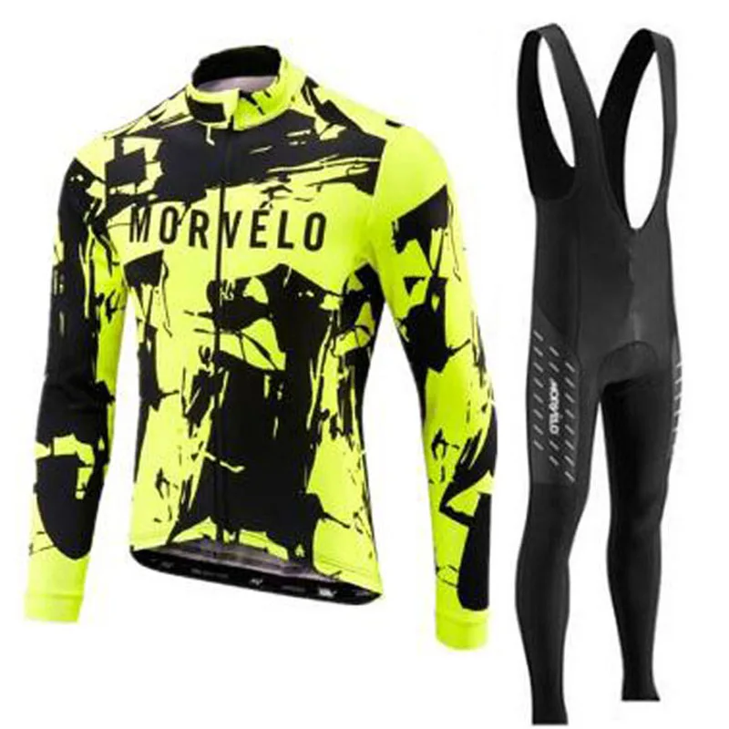 10 Morvelo, весна/осень, одежда для велоспорта, мужской комплект, велосипедная одежда, дышащая, анти-УФ, одежда для велосипеда/с длинным рукавом, набор для велоспорта, Джерси - Цвет: 10