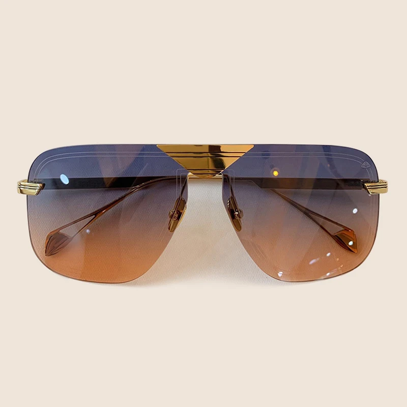No.2 Sunglasses Винтажные квадратные градиентные солнцезащитные очки для женщин/мужчин, брендовые дизайнерские зеркальные солнцезащитные очки UV400 - Цвет линз: No.2 Sunglasses