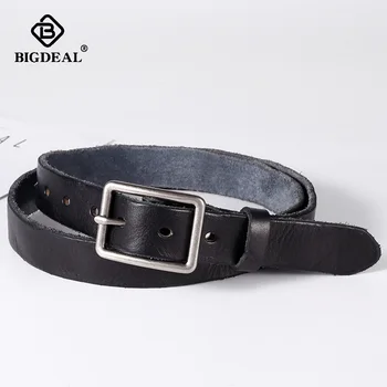 

High Quality Women Cow Skin Genuine Leather Belt Retro Soft First Layer Waistband Strap Female for Jeans Pants