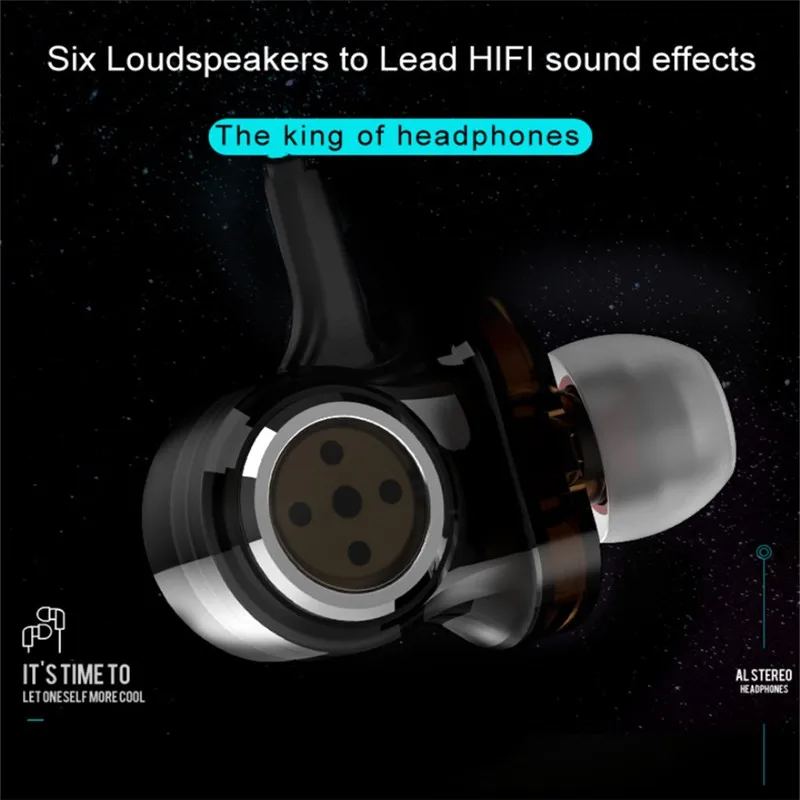Беспроводные Bluetooth наушники 6 дисков динамические HiFi стерео наушники IPX6 водонепроницаемые с шумоподавлением Спортивные Беспроводные наушники I-INTO I6 iphone headphone wireless bluetooth noise canceling