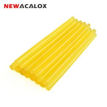 

NEWACALOX 20Pcs/lot Yellow Hot Melt Glue Sticks 7mmx150mm Adhesive Gun Alloy Accessories DIY Tools