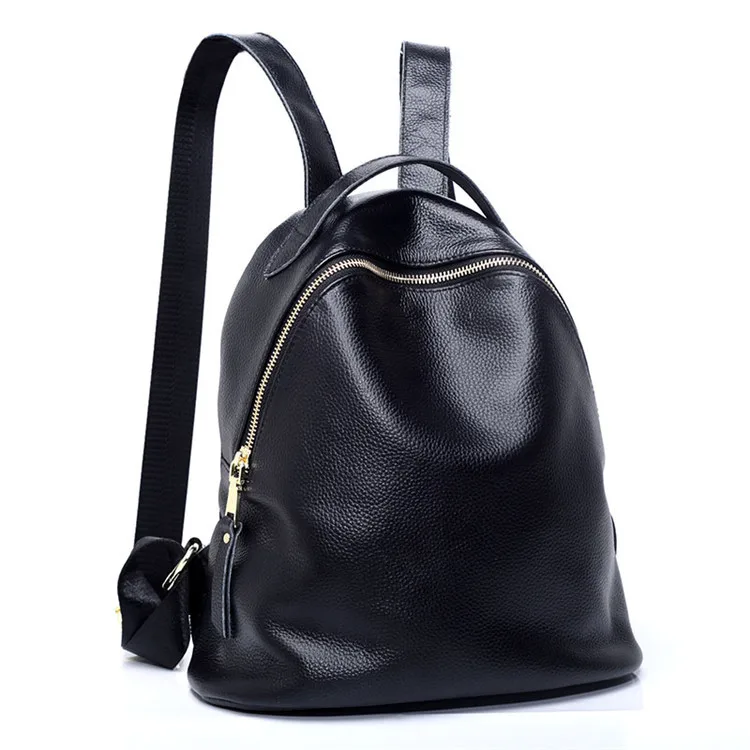

2018 Creative New Style European And American Style Genuine Leather Women's Backpack Customizable Fashion College Backpack