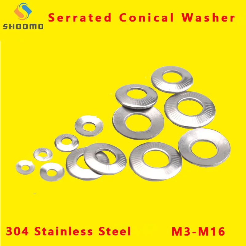 Serrated Conical Washer French Washers Conical Knurled Spring Washer