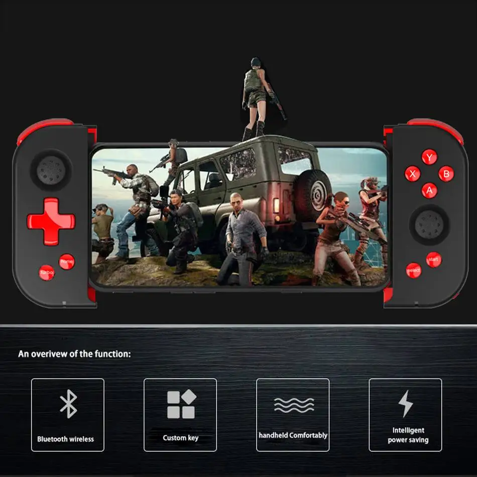Беспроводной bluetooth-геймпад для мобильных игр PUBG, Джойстики для iPhone, Android6.0+ iOS11.0+/PC для PS3