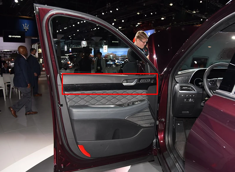 Для hyundai Palisade автомобиля внутри двери отделка кузова акцент молдинг крышка ободок Стайлинг протектор