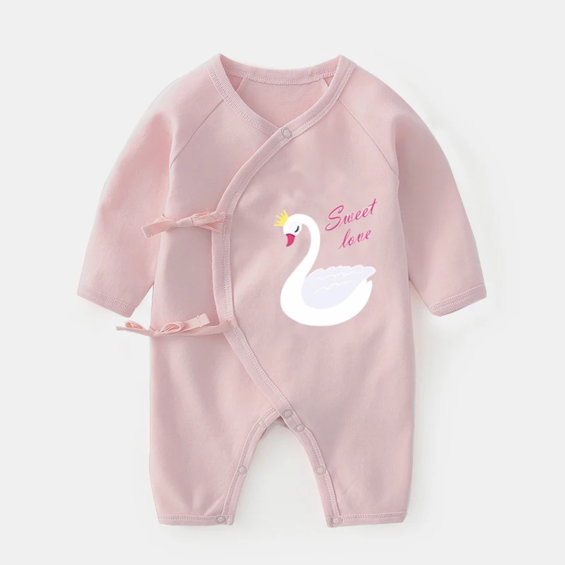 0-12 M Brand Clothing Newborn Autumn Baby Climbing Clothes Cotton Print Baby Boys Girls Long Sleeve Rompers One-piece Clothes