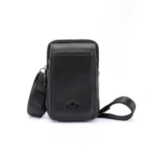 

Leather cow leather men's waist bag mobile phone bag waist bag men's small chest shoulder belt bag backpackSZBULL