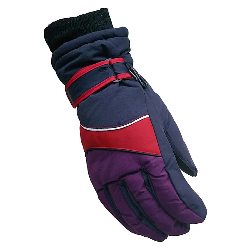 

Gloves Winter Multi-color Color Matching Water-proof Cold-proof Windproof Waterproof Snowboard Riding Warm Sports Full Finger Gl