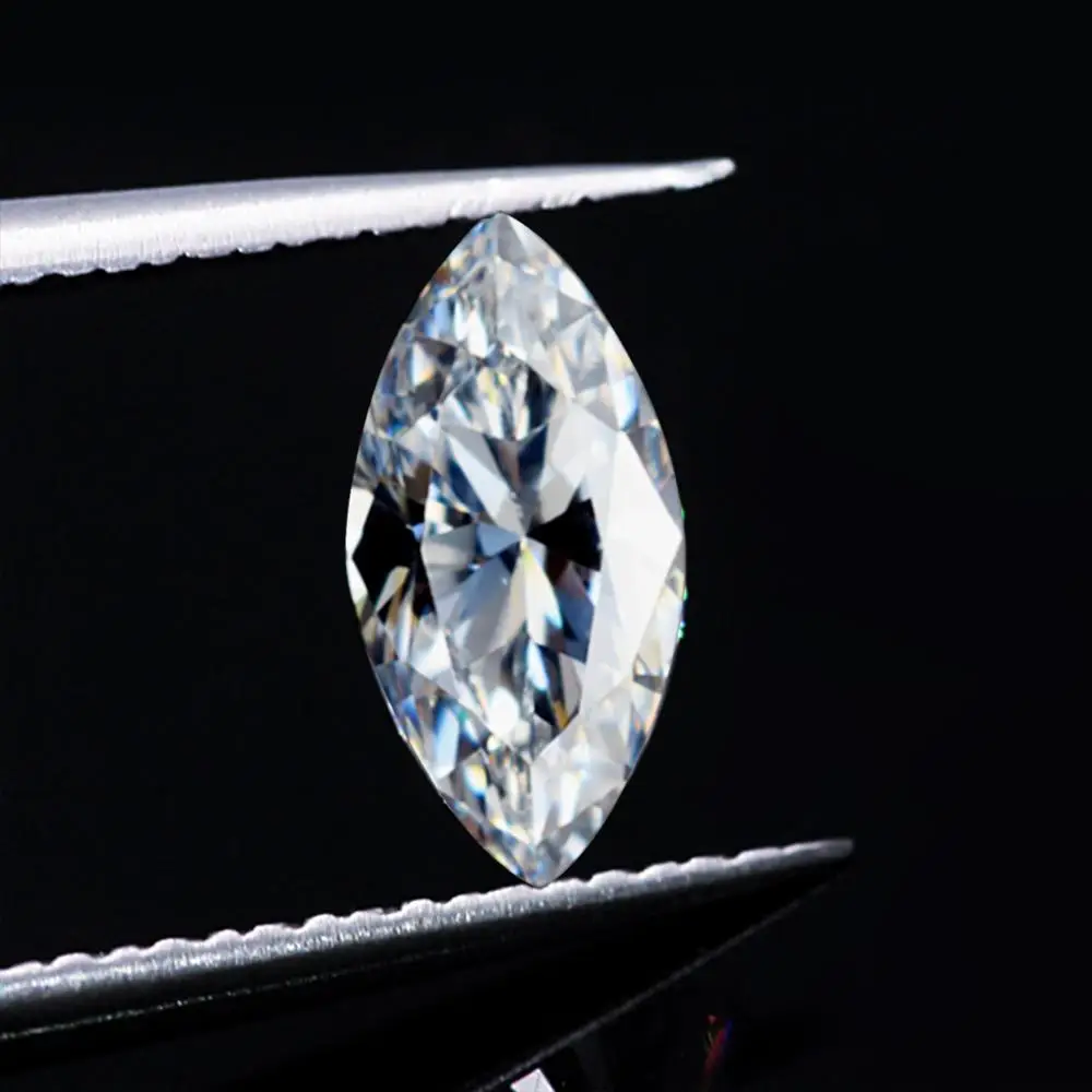 

Szjinao Real 100% Loose Gemstone Moissanite Diamond 0.2ct 2.5*5MM D Color VVS1 Marquise Cut GRA Moissanite For Diamond Ring 2020