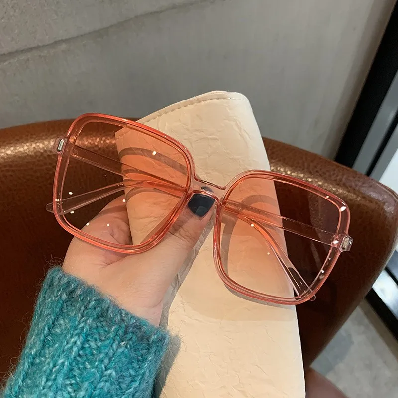 Vintage Übergroße Quadratische Sonnenbrille Damen Luxusmarke Großer Rahmen Herren Sonnenbrille Schwarz Mode Farbverlauf Damen Sonnenbrille – Detail 4