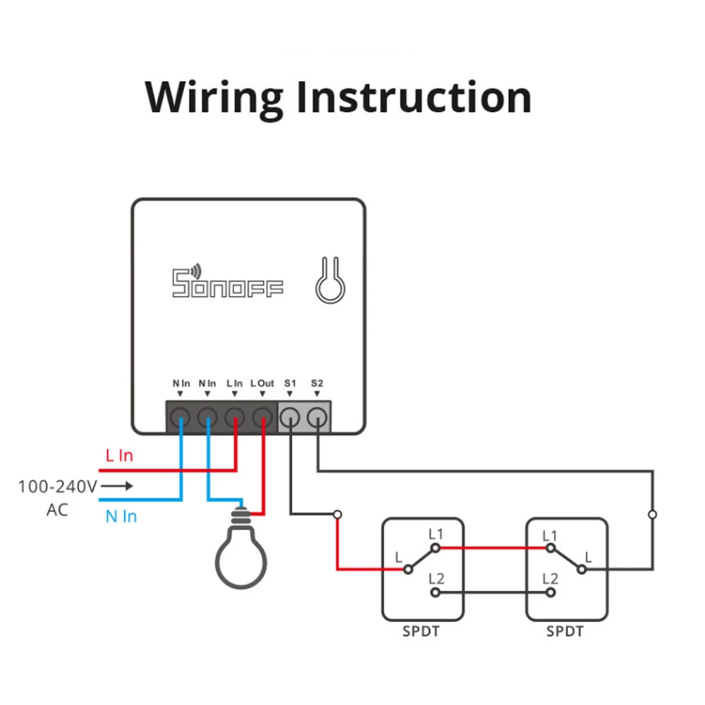 Sonoff Mini R2 Wifi Smart Switch Two Way Control Wireless DIY Switch Smart  Home Interruptor Work With Ewelink Alexa Google Home - AliExpress