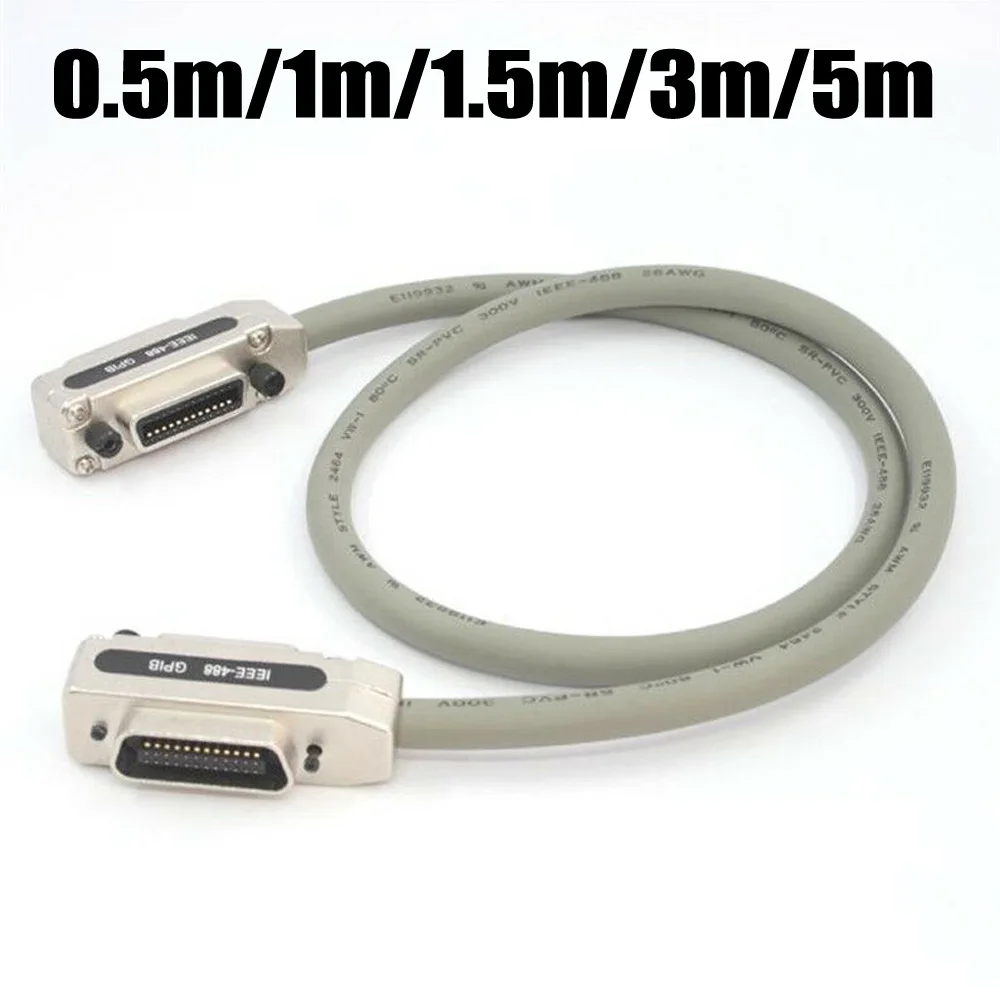 IEEE-488 кабель GPIB линия передачи данных Шнур разъем адаптера Plug And Play W/металлическая бленда