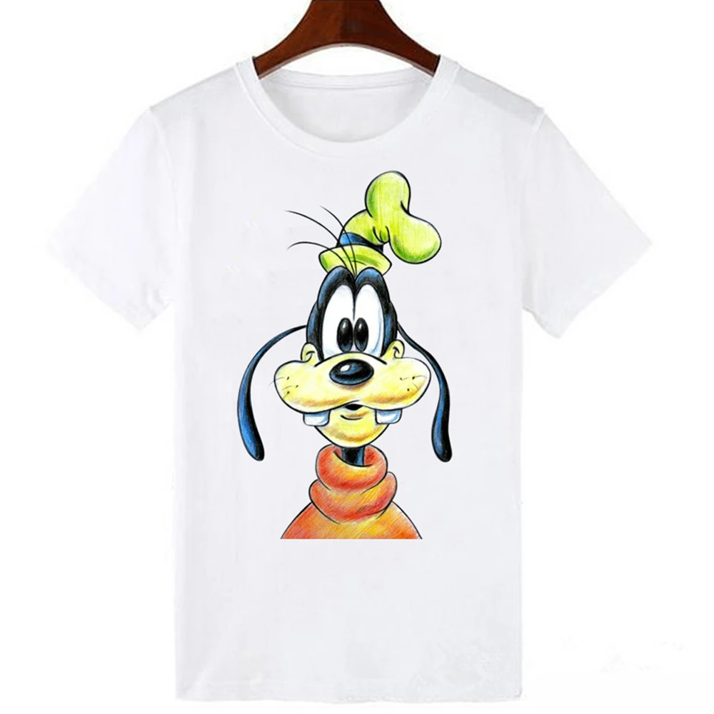 LUCKYROLL Goofy Футболка с принтом, женские топы, хип-хоп стиль, Повседневная футболка с рисунком забавной собаки, Homme, футболка, большие повседневные футболки - Цвет: WTQ0102