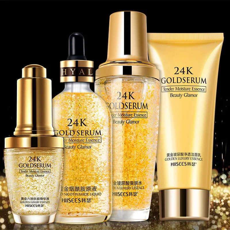 

Korean Se 24 K Gold Nicotinamide Solution Mild Cleaning Cleansing Foam Desalination Eye Cream Facial Packaged Combination