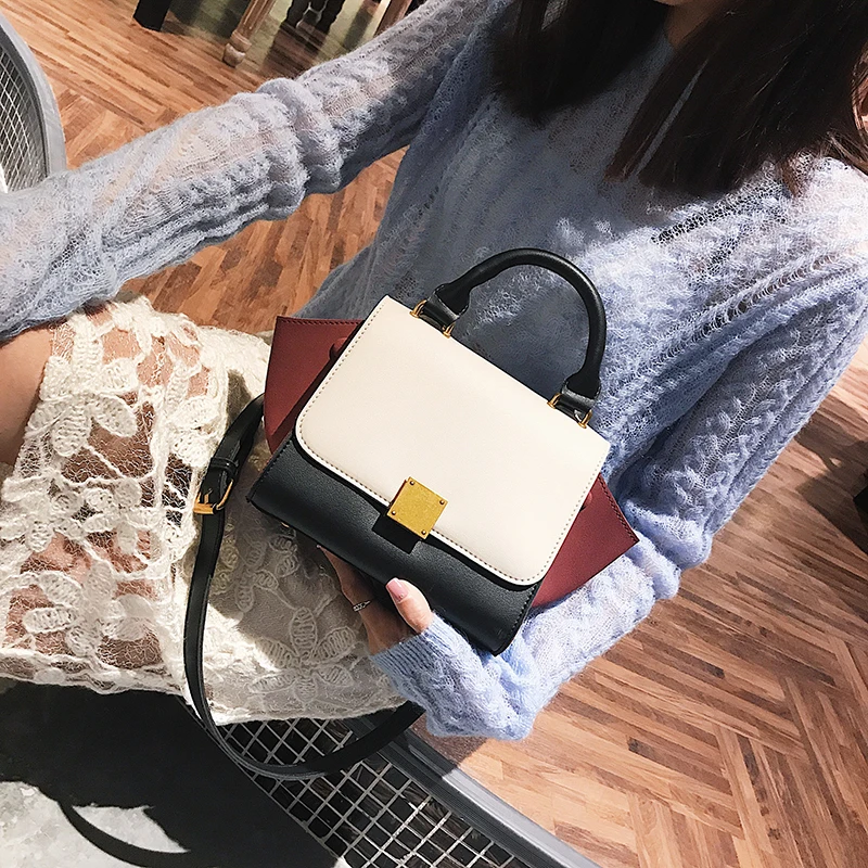

Bags for Women 2020 New Wild Messenger Tide Simple Handbag Shoulder Contrast Color Wing Bag Ladies Hand Bags Bolsas De Mujer
