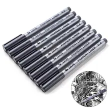 9 шт. игольчатая ручка, ручная роспись, расширенная игольчатая ручка, штрих линии, эскизная ручка для студентов, ручная ручка, подходит для эскиза