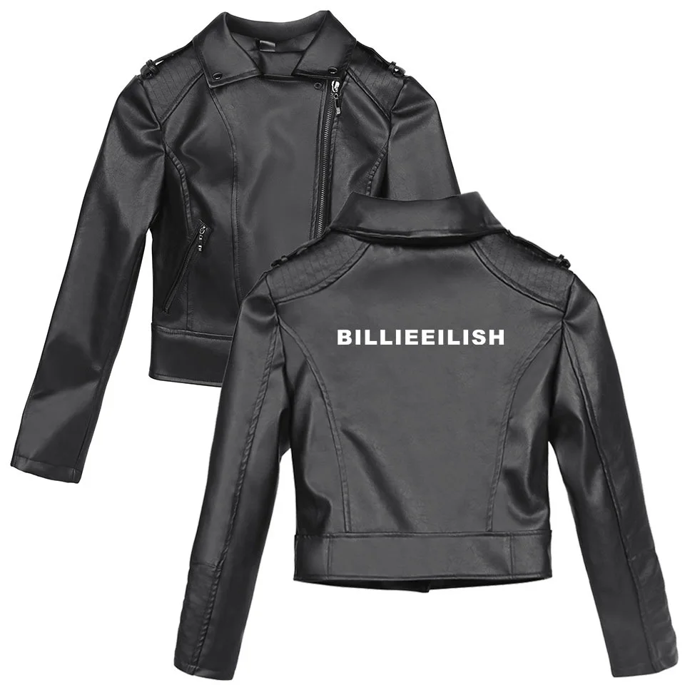 Стиль Горячая Распродажа Billie eilish крутая модная принтованная трендовая Универсальная кожаная куртка для мужчин и женщин