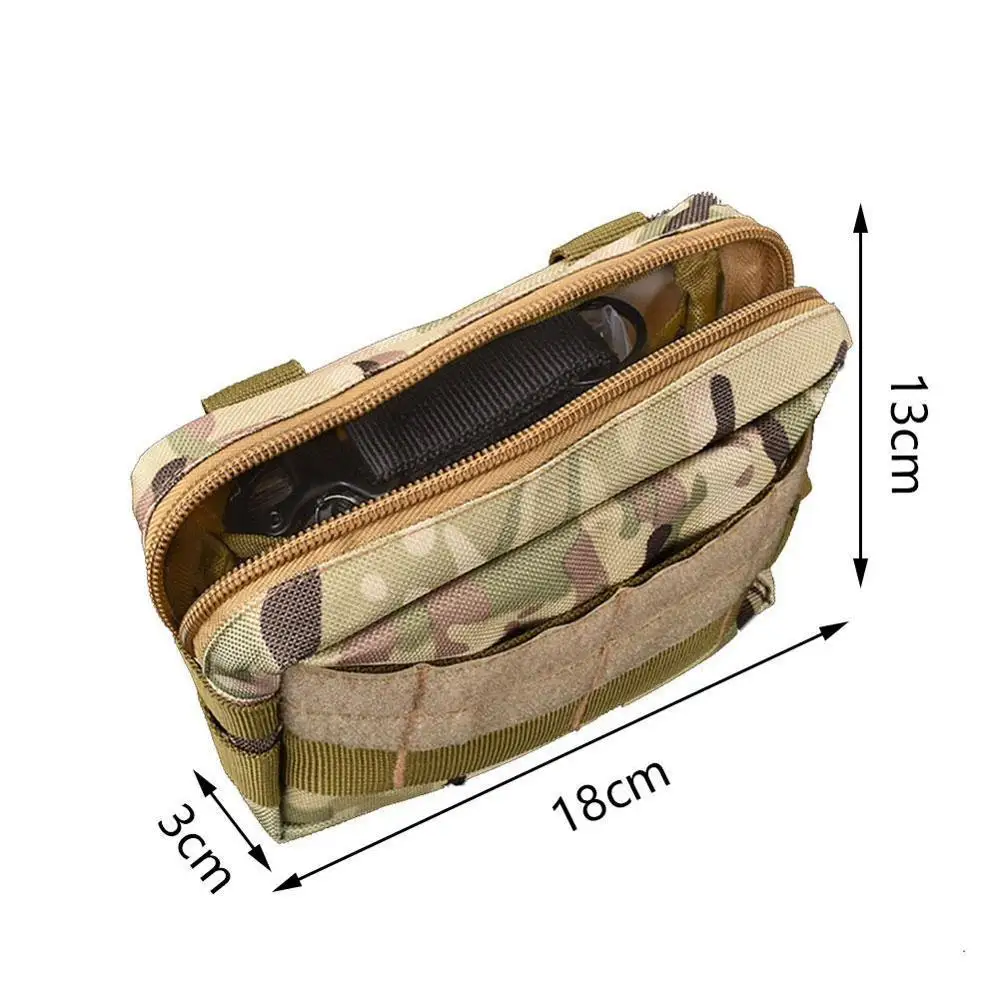 Военный EDC Molle мешок сетки инструменты аксессуары тактические Подсумки талии охотничьи сумки Открытый фонарик журнал карман