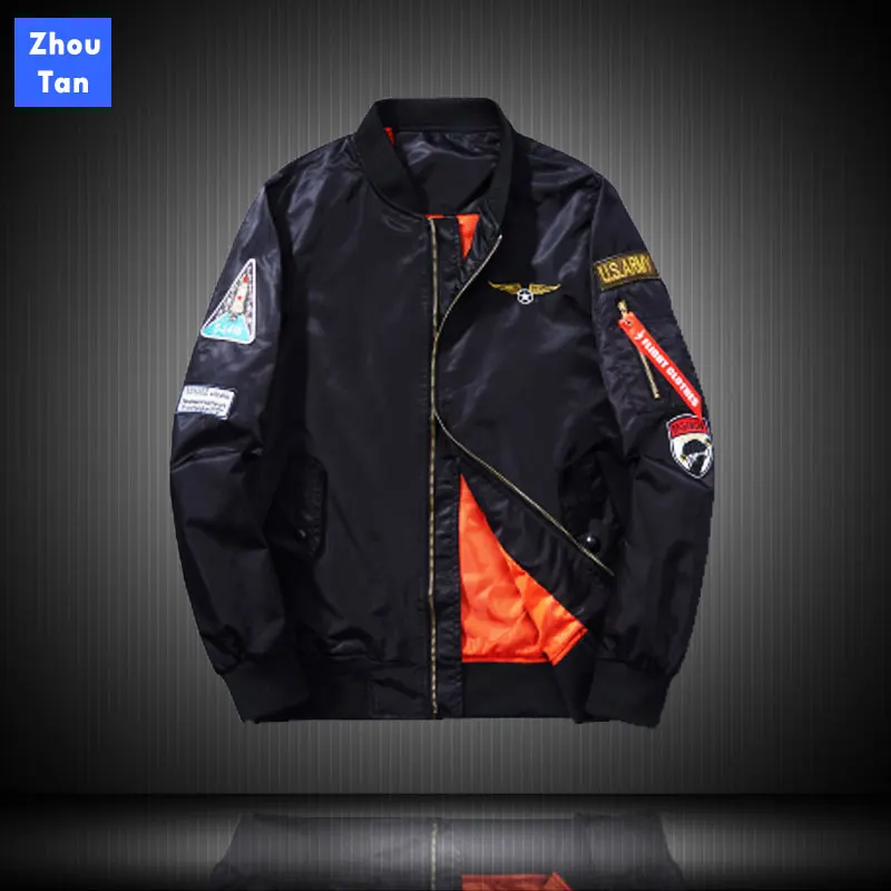 

ZhouTan 2020! Chaqueta de cremallera para , chaqueta recortada informal a la moda, chaqueta de marca para hombre
