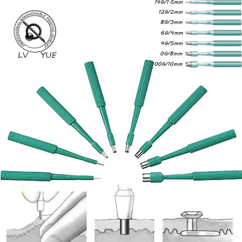 14 г-00 г кожные анкеры для кожи одноразовые биопсии кожные перфорирующие инструменты для пирсинга