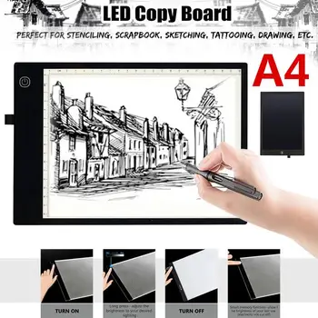 

Three-Level Dimming Drawing Tablet A4 Tracing Board Tracing Board Ultra-Thin LED Light Box Tracer Copy Board Acrylic Painting