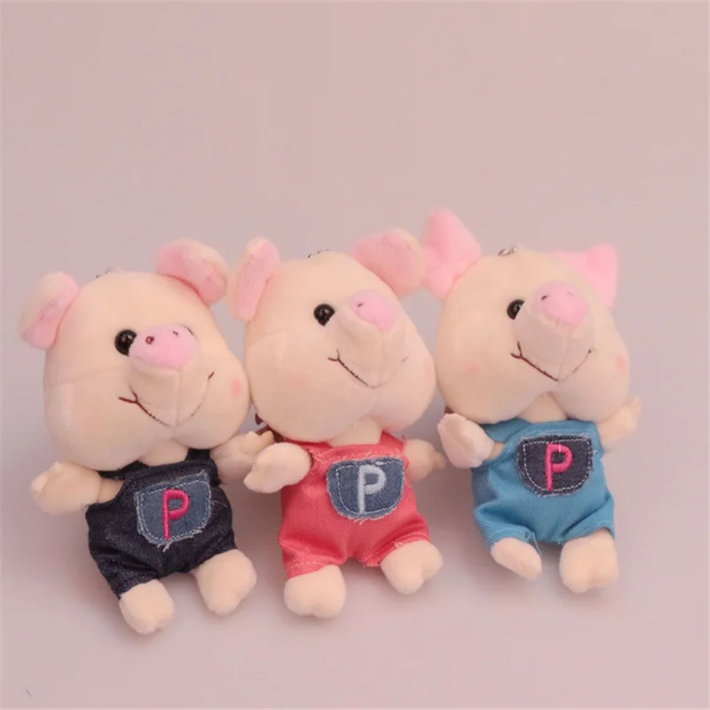 ANDANWEIRAN 1PCS Hot Sale 12cm Creative Pig Plush Toy PP Cotton Decorative Pendant Toy Boy Girl 2