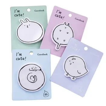

20pcs Adorable Sticky Notepads Self-Stick Note Pads Memo Pad Stationery Note Paper for School Supplies Office Accessories