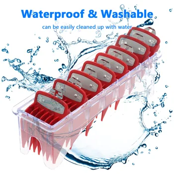 

1Pc 8 Grid Base Box For Universal Hair Clipper Limit Comb Guide Attachment Hair Clipper Comb Holder Blade Organizer Styling Tool