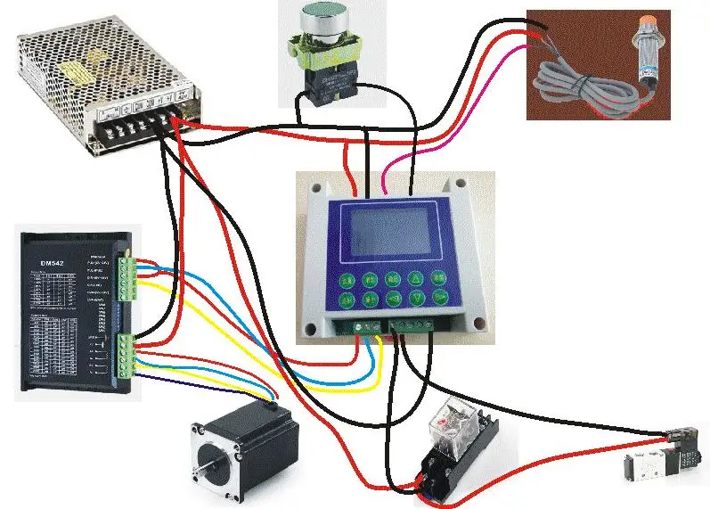 XJ-90 programável único-eixo stepper motor servo motor