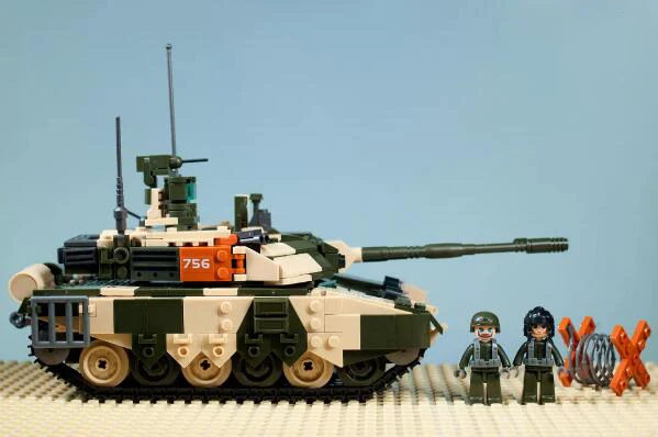 BZDA WW2 Военная серия T90MS основной боевой танк 758 шт. строительные блоки MOC модель