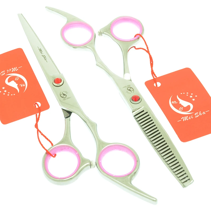 

Meisha 6 inch Professional Cutting Thinning Styling Tool Japan 440c Barber Hairdressing Scissors Set Salon Shears HA0104