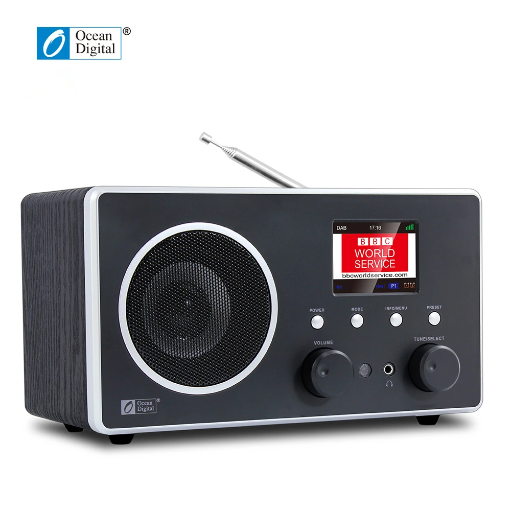 Океан цифровой DB-280C DAB цифровой радио FM радио деревянный ящик Bluetooth радио