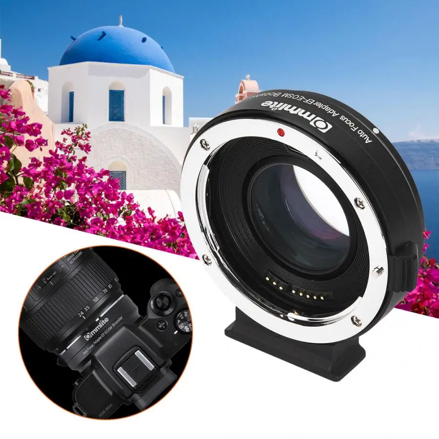 Макрокольцо Commlite EF-EOSM Booster 0.71x фокусное расстояние адаптер объектива для Canon EF объектив для EOSM Крепление камеры аксессуары