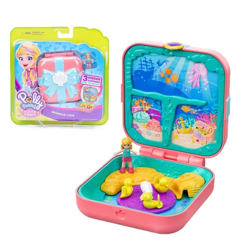 Мини сцена Polly Pocket Unicorn Utopia детская игрушка аксессуары для девочек GDK76|Куклы| |