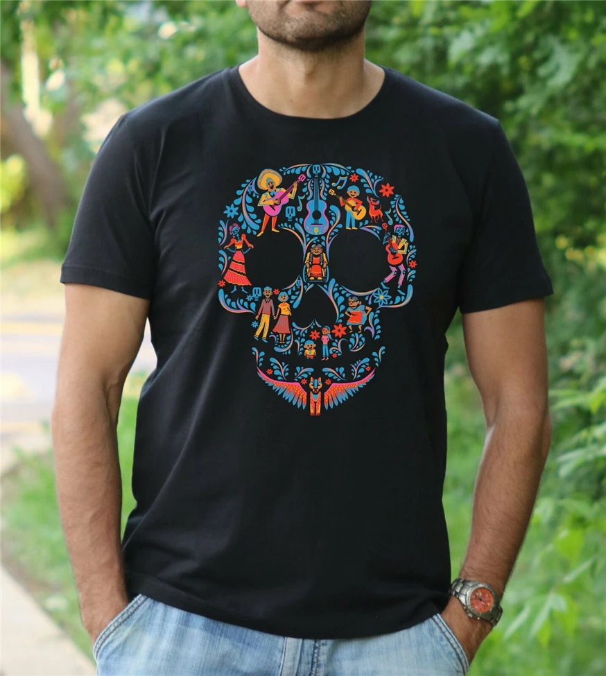 sugar skull shirts mens