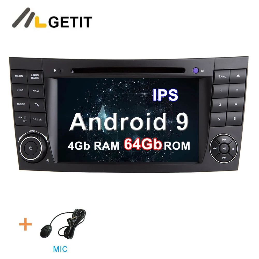 DSP ips 64G Автомобильный DVD стерео Мультимедиа Радио Android 10 для Mercedes Benz e-класс W211 E200 E220 E300 E350 E240 E270 E280 W219 - Цвет: 4G-RAM 64G-ROM