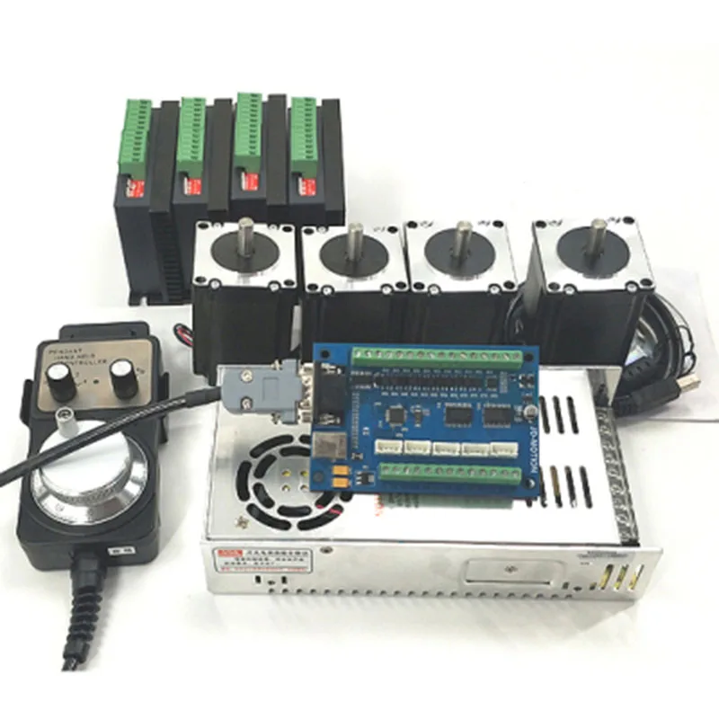 5-осевой USB MACH3 интерфейсная плата комплект шагового двигателя и драйвер и блок питания контроллер гравировальной машины комплект